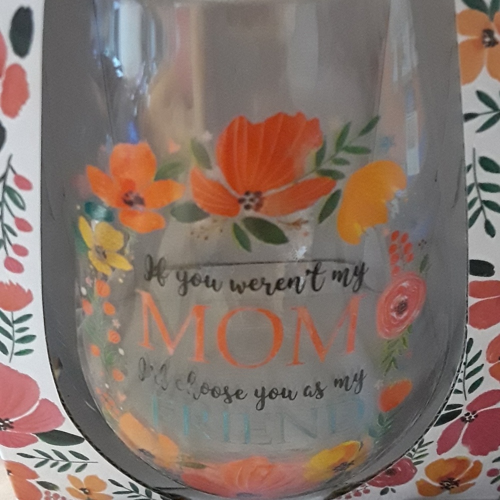 Mom/Friend Drinking Juice Glass in Box NEW